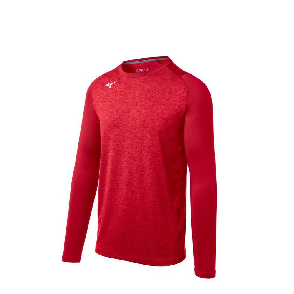 Base Layer Mizuno Alpha Stretch Sleeve - Homem - Vermelhas - CRVHT6473